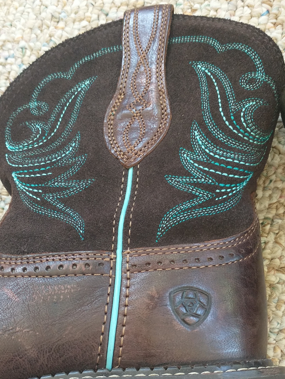 Ariat Fat Baby Leather Women's Western Boots US 8 B - Picture 10 of 12